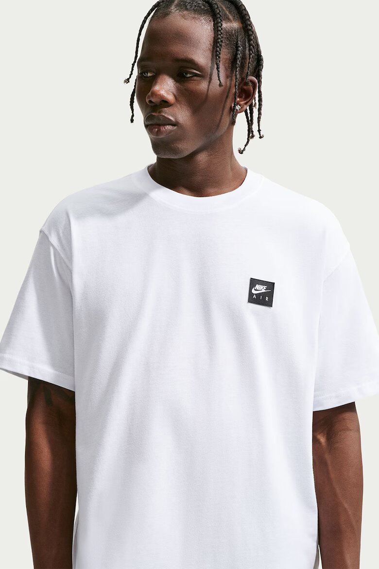 Nike Памучна тениска NSW TEE с лого на гърба Бял