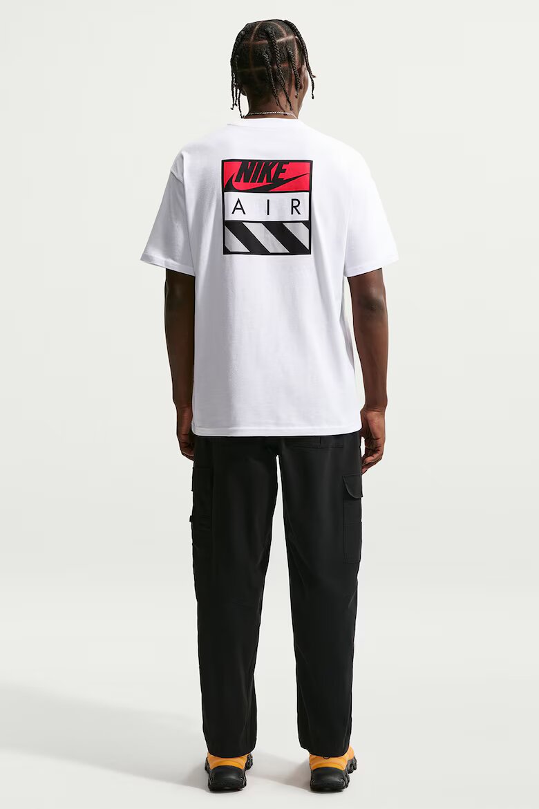 Nike Памучна тениска NSW TEE с лого на гърба Бял