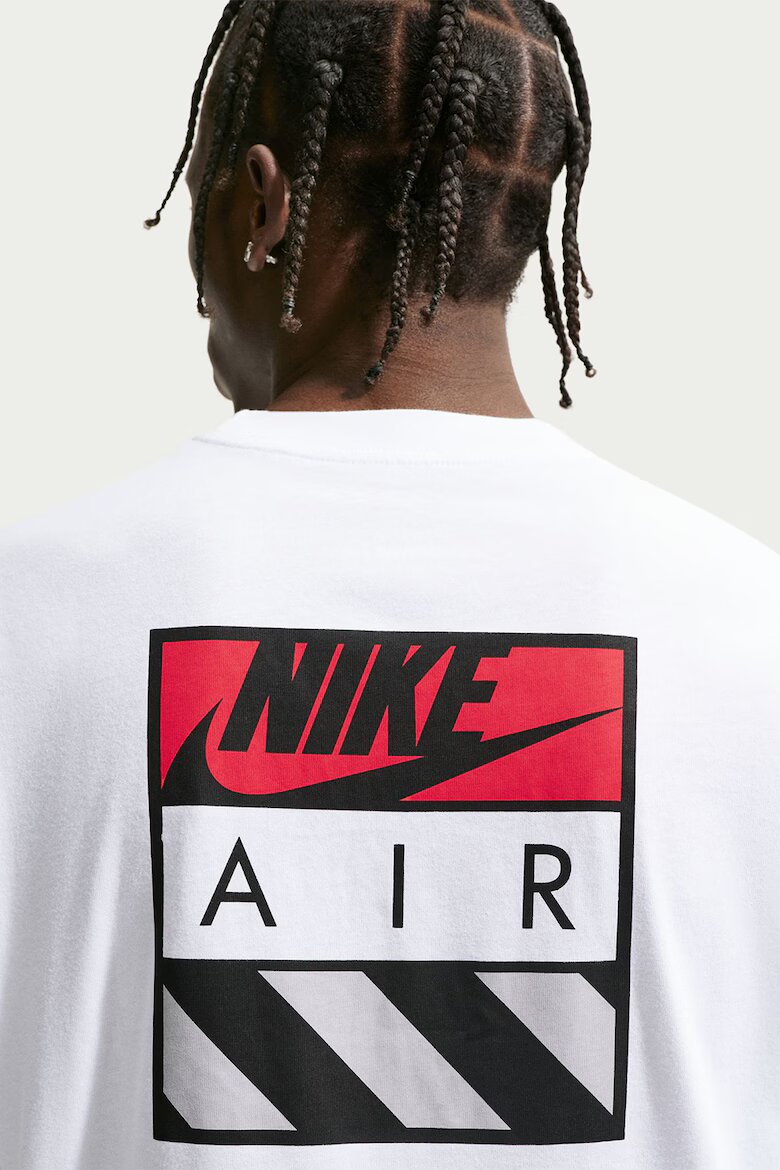 Nike Памучна тениска NSW TEE с лого на гърба Бял