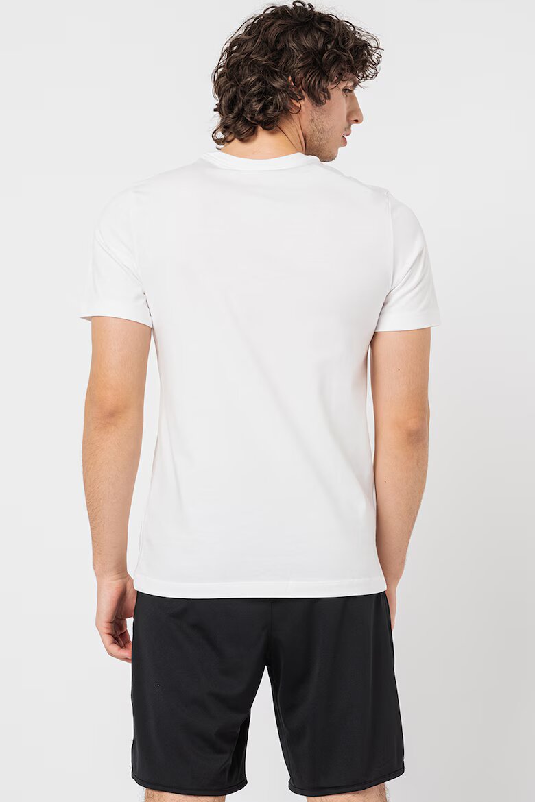 Nike Памучна тениска Sportswear с принт Черен/Бял