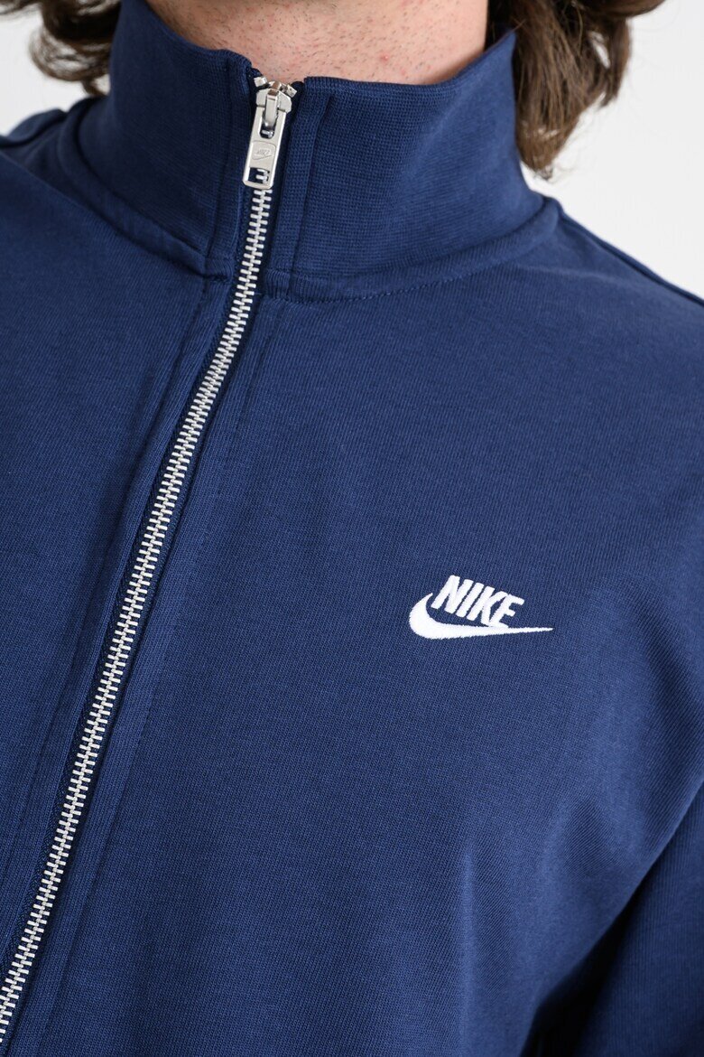Nike Памучно суитшърт с лого Ултрамарин синьо
