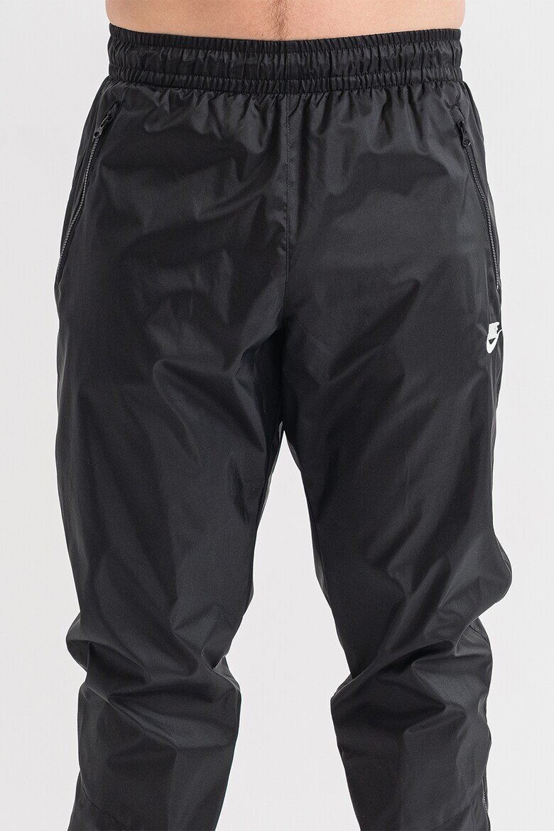 Nike Панталон Windrunner с цепки с цип на глезените Бял/Черен