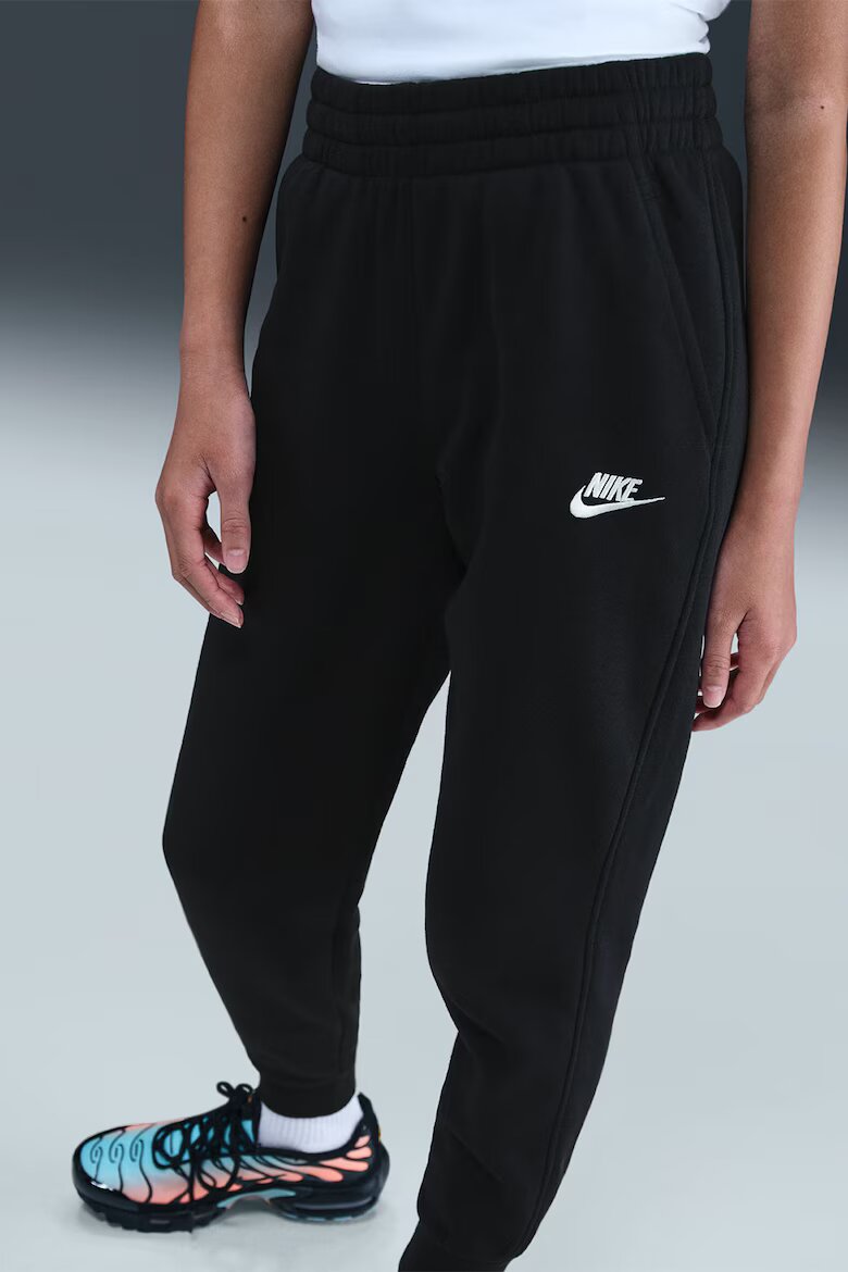 Nike Поларен спортен екип Club Бял/Черен