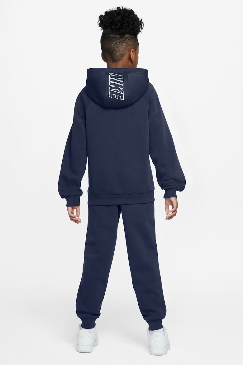 Nike Поларен спортен екип Club Бял/Тъмносин