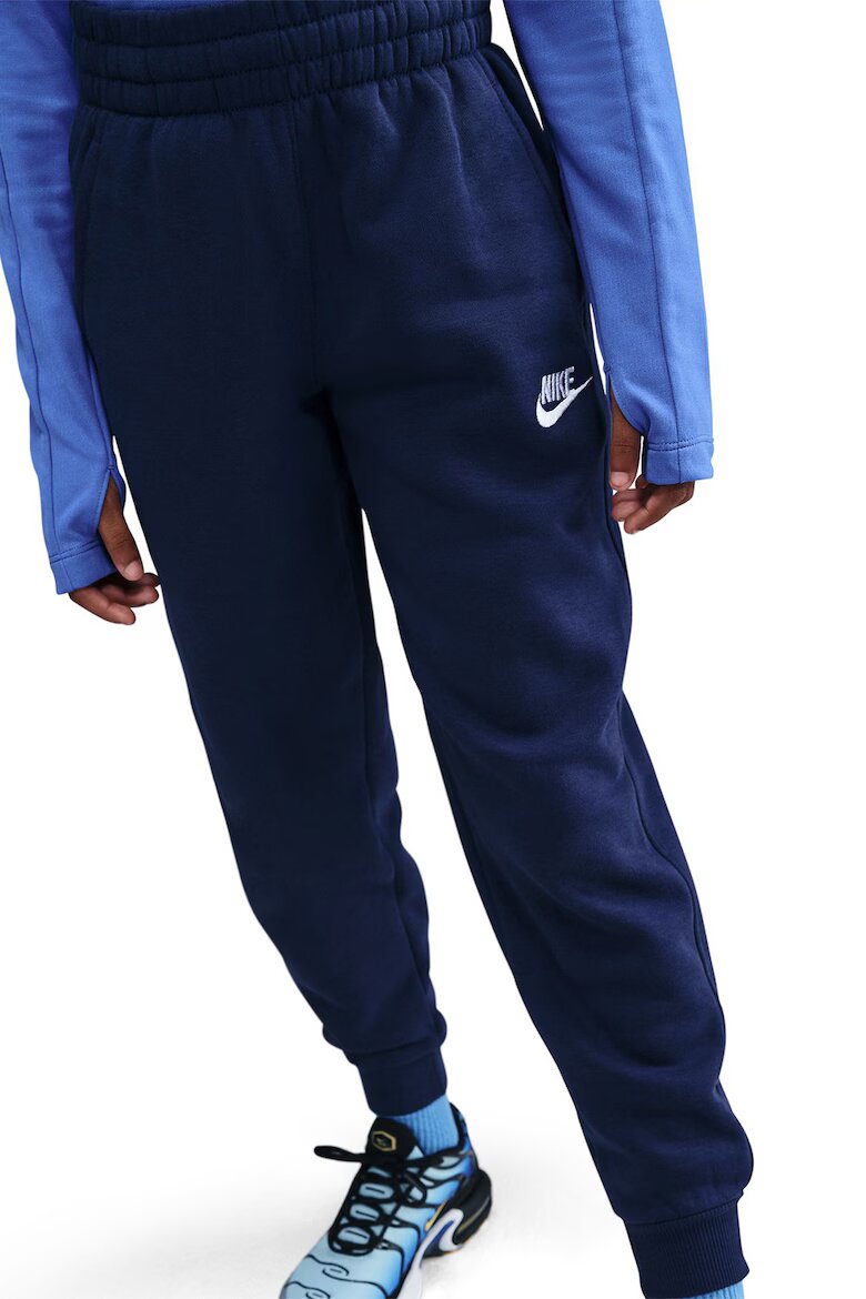 Nike Поларен спортен екип Club Бял/Тъмносин