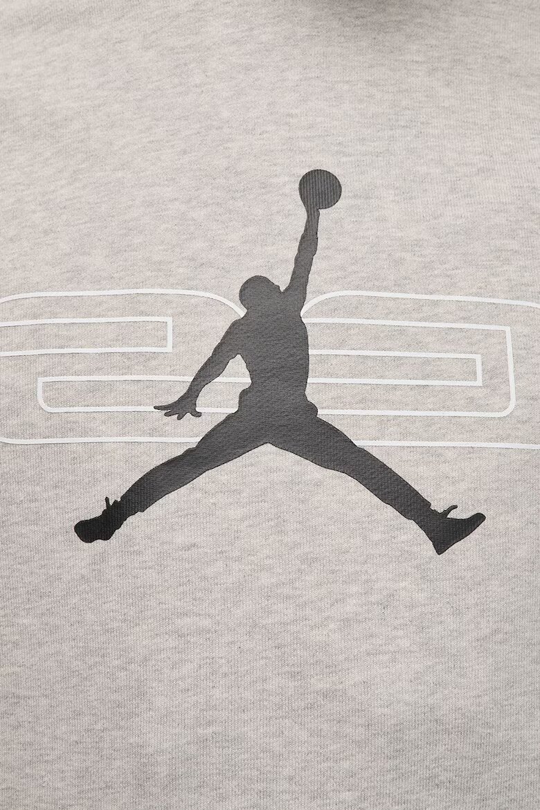 Nike Поларено баскетболно худи с лого Светло сив