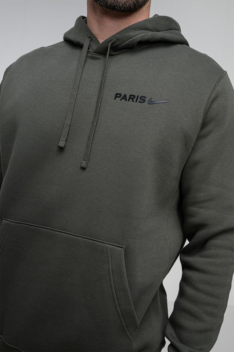 Nike Поларено футболно худи Paris Saint-Germain Тъмно каки