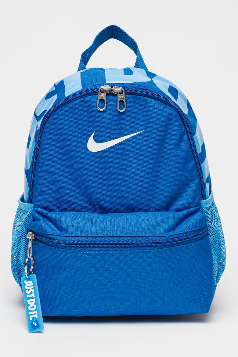 Nike Раница Brasilia с лого - 11 л Бял/Кралско Синьо