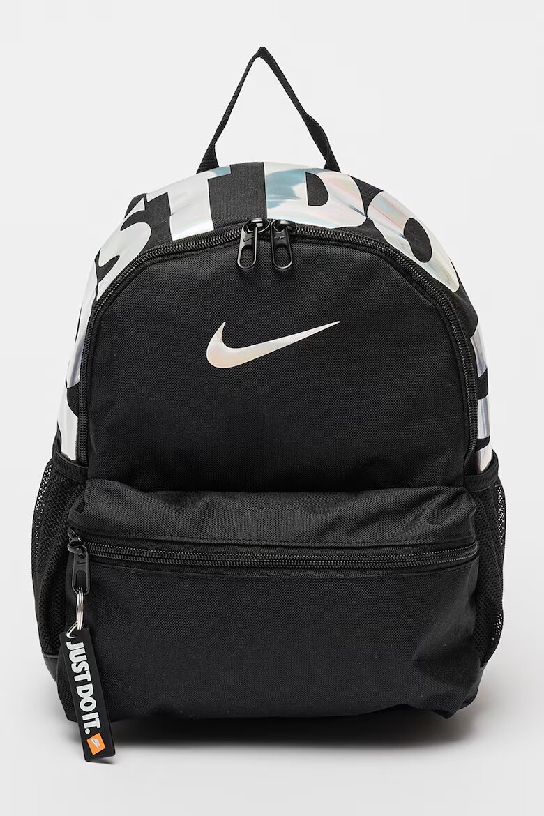 Nike Раница Brasilia с лого - 11 л Черен/Сребрист