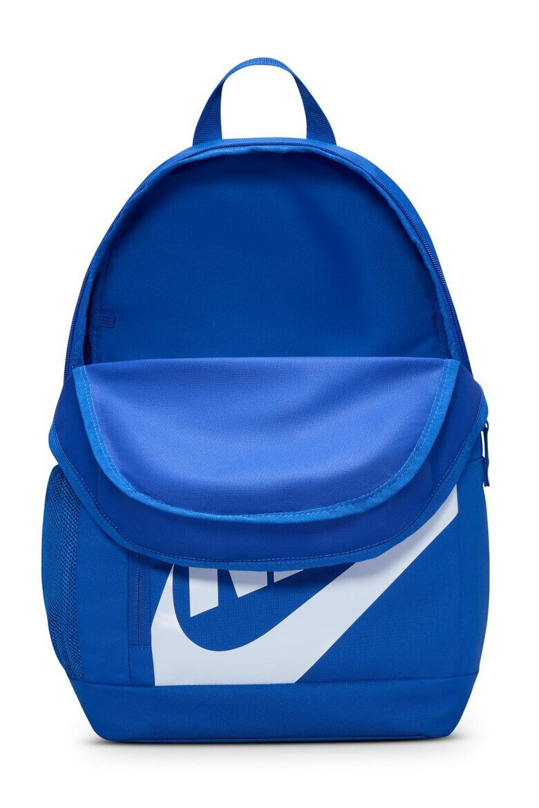 Nike Раница с лого и ненесер за моливи - 20 л Бял/Кралско Синьо