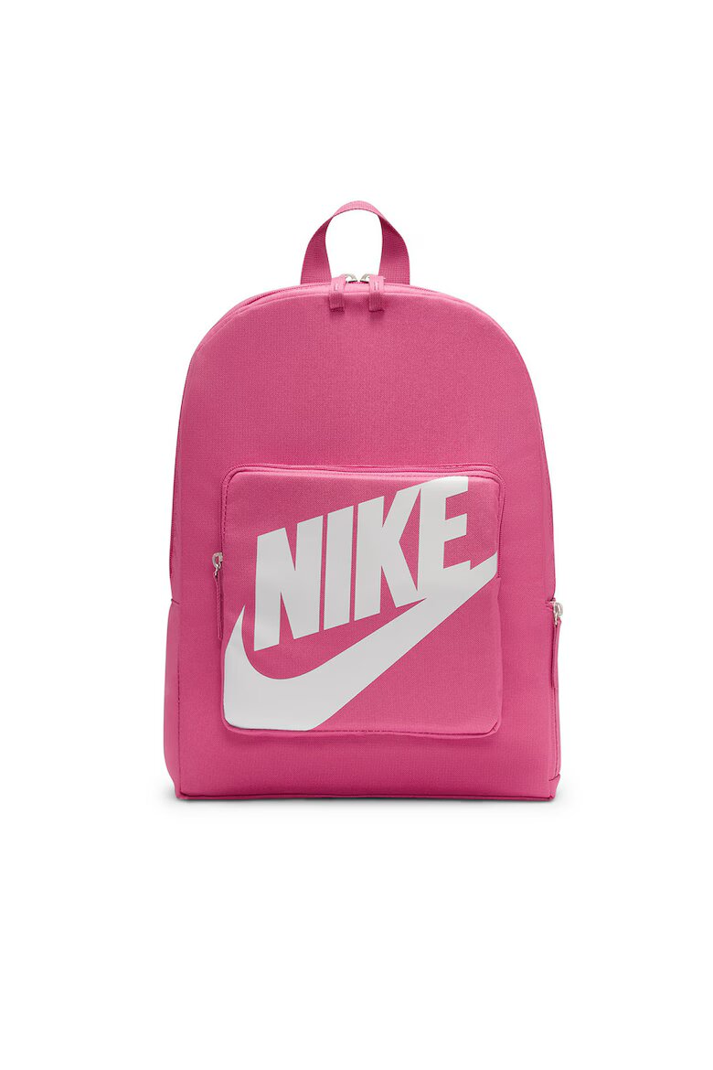 Nike Раница с преден джоб с цип Бял/Фуксия