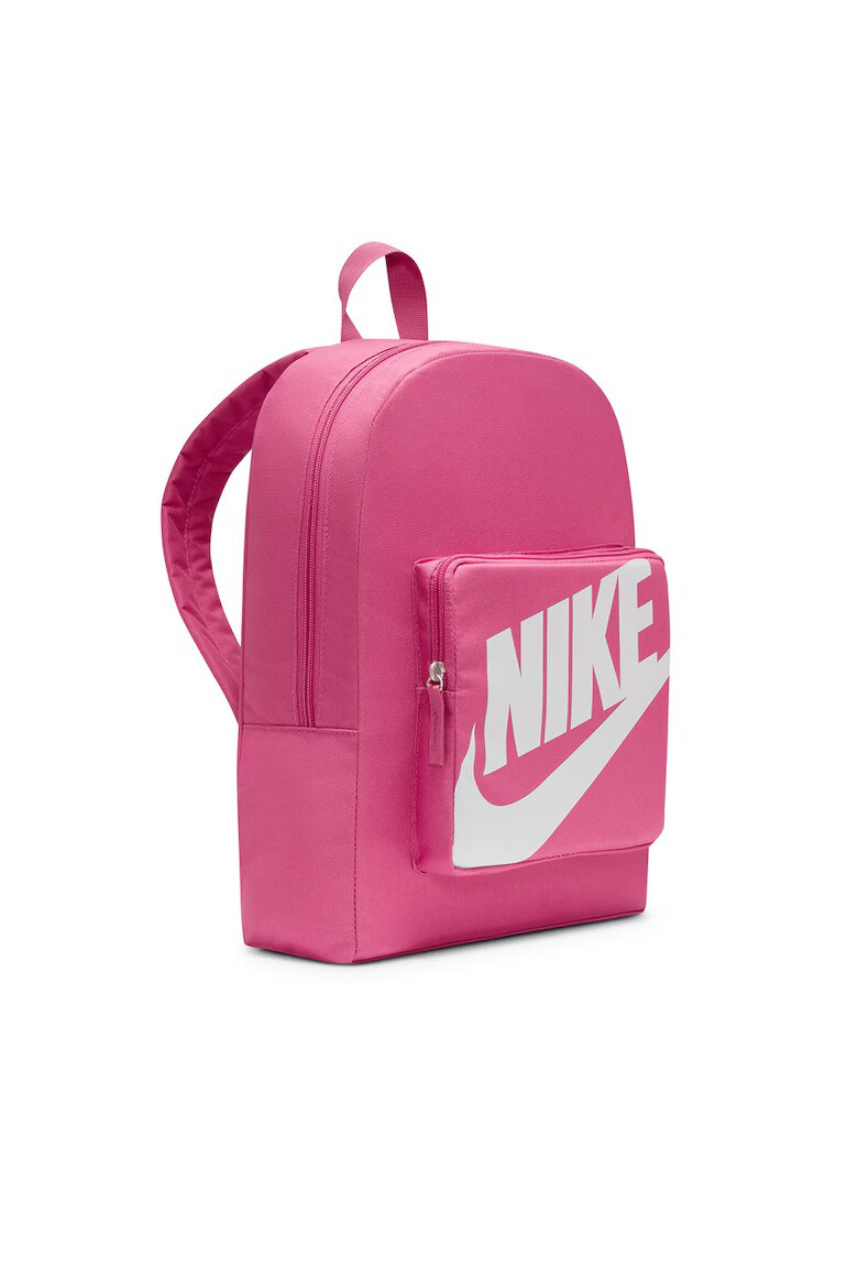 Nike Раница с преден джоб с цип Бял/Фуксия