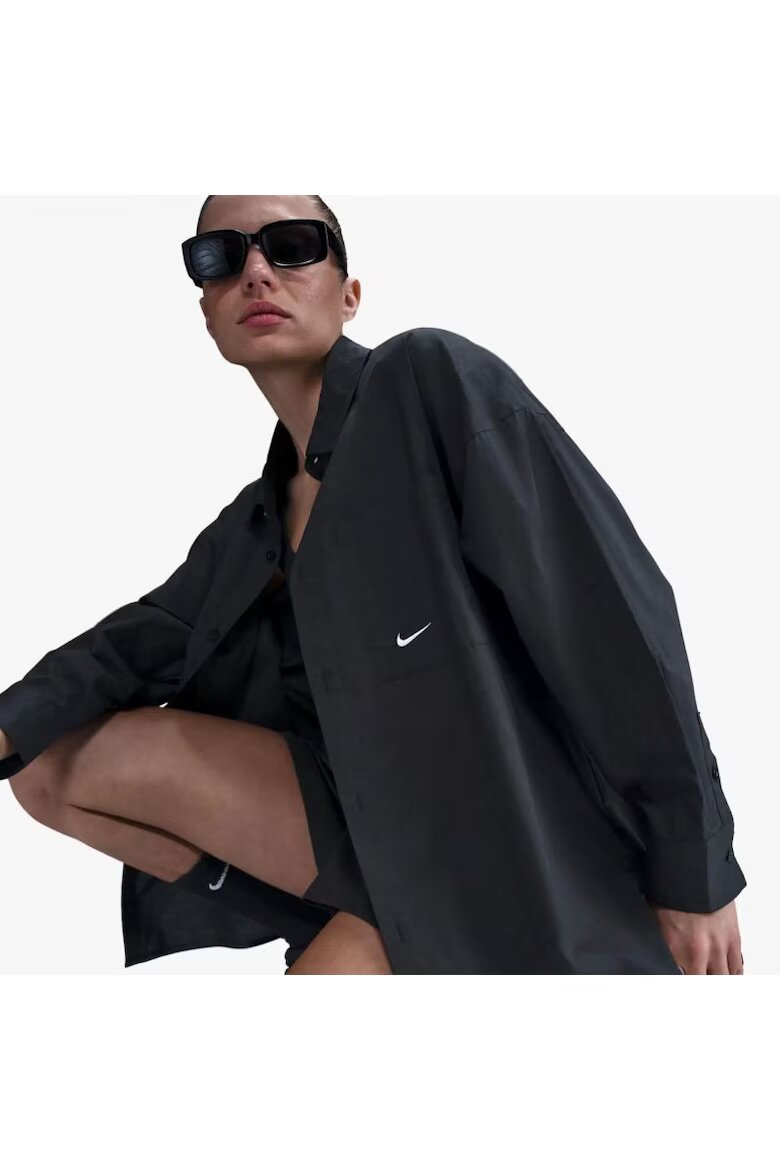 Nike Риза W NSW NK CHLL PPLN LS BTN TOP-HJ0715-011