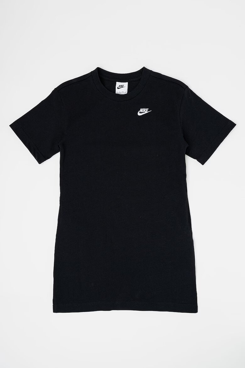 Nike Рокля тип тениска с лого Черен