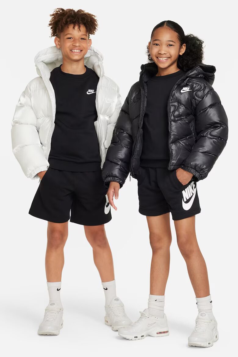 Nike Шорти Sportswear Club със скосени джобове Бял/Черен