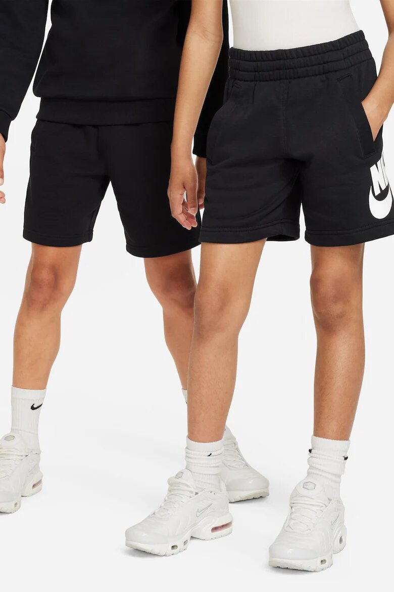 Nike Шорти Sportswear Club със скосени джобове Бял/Черен