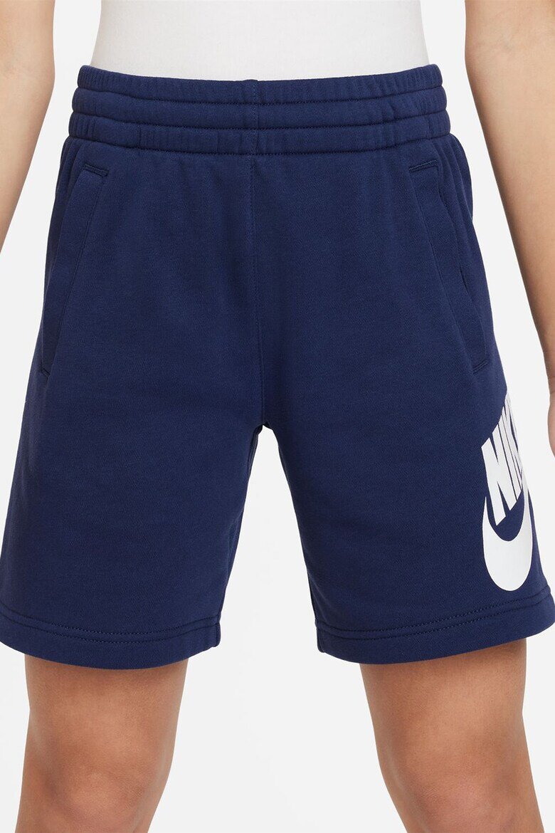 Nike Шорти Sportswear Club със скосени джобове Бял/Тъмносин
