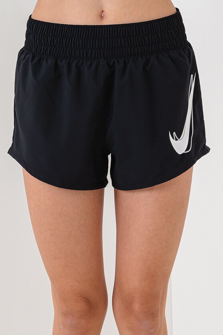 Nike Шорти за бягане One Dri Fit Бял/Черен