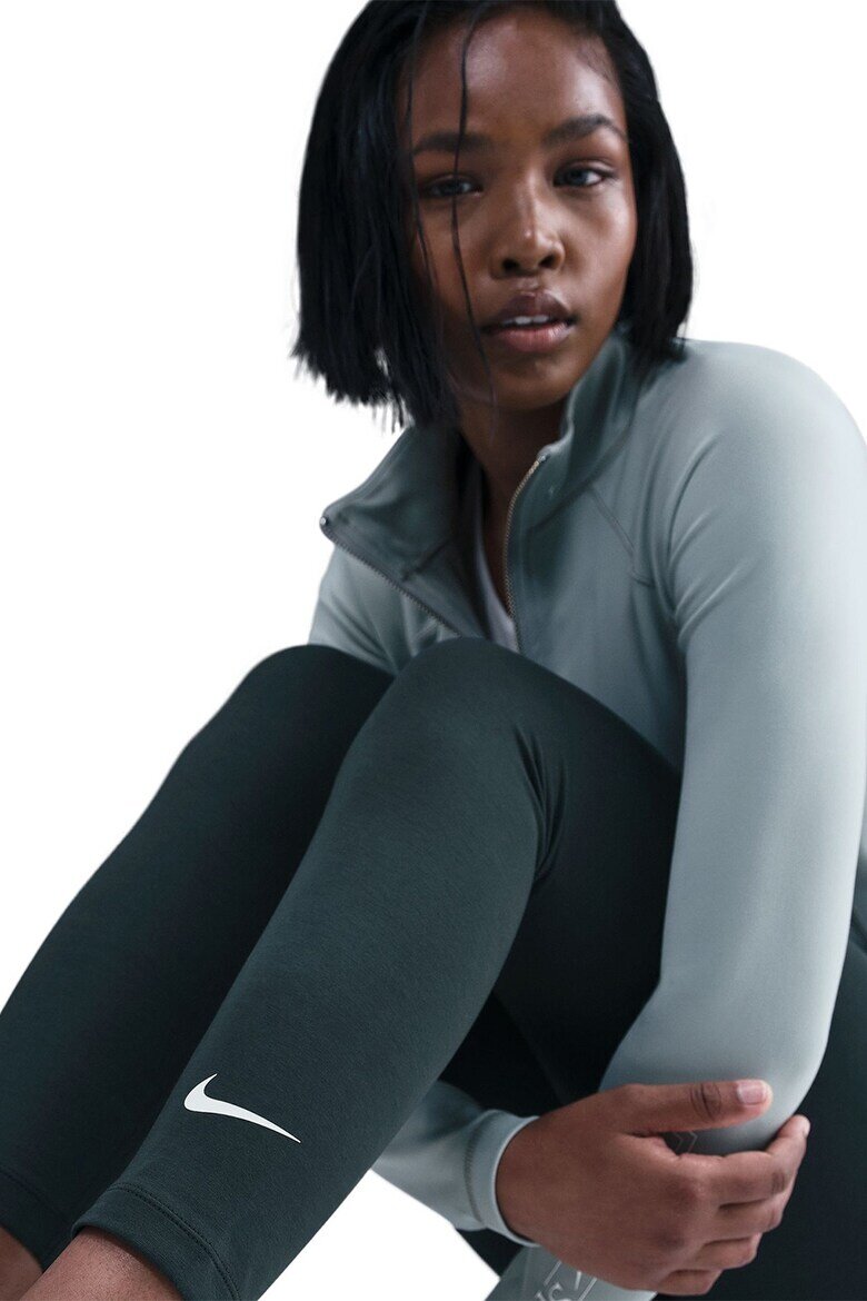Nike Скъсен клин с висока талия Бледозелен