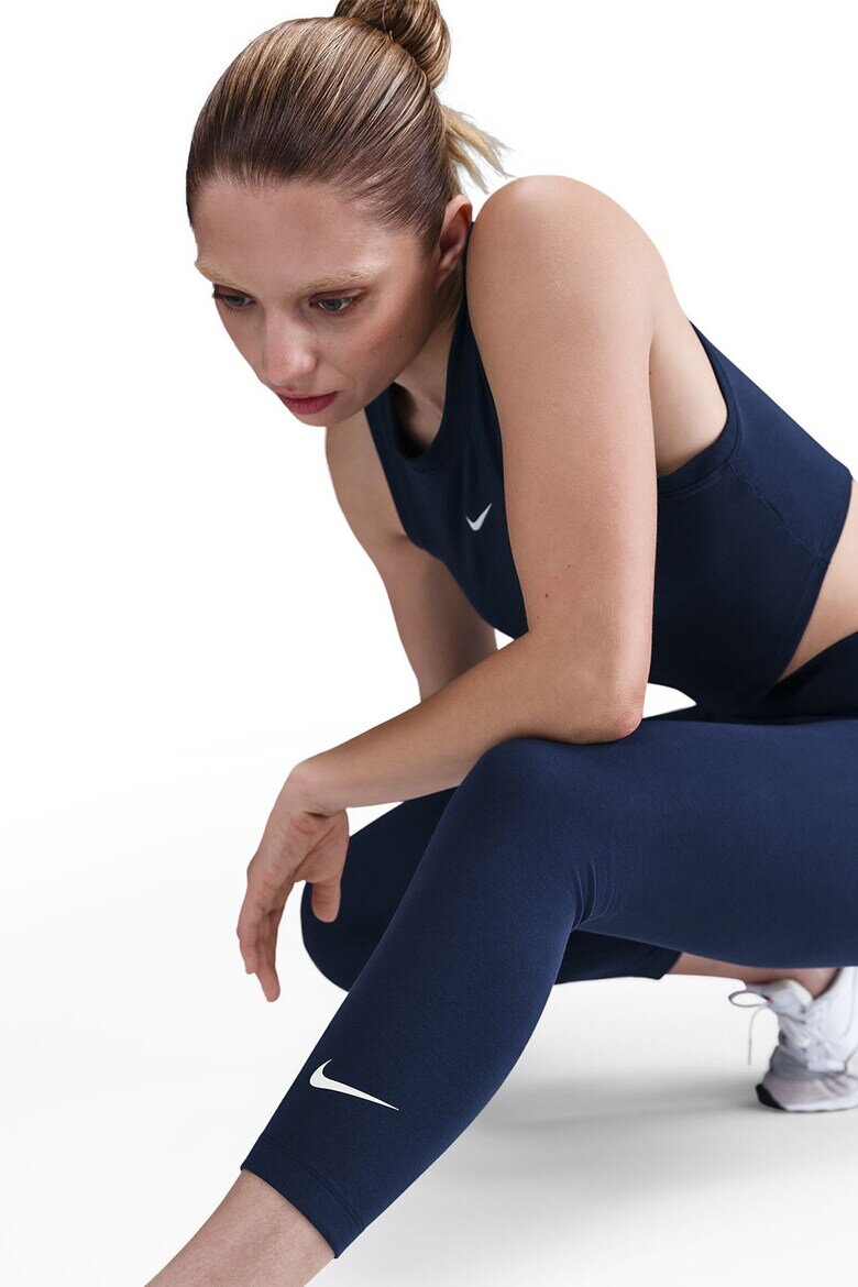 Nike Скъсен клин с висока талия Тъмносин