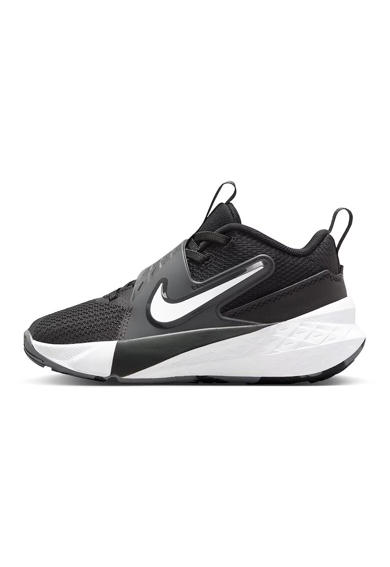 Nike Скосени баскетболни обувки Team Hustle D - Бял/Черен