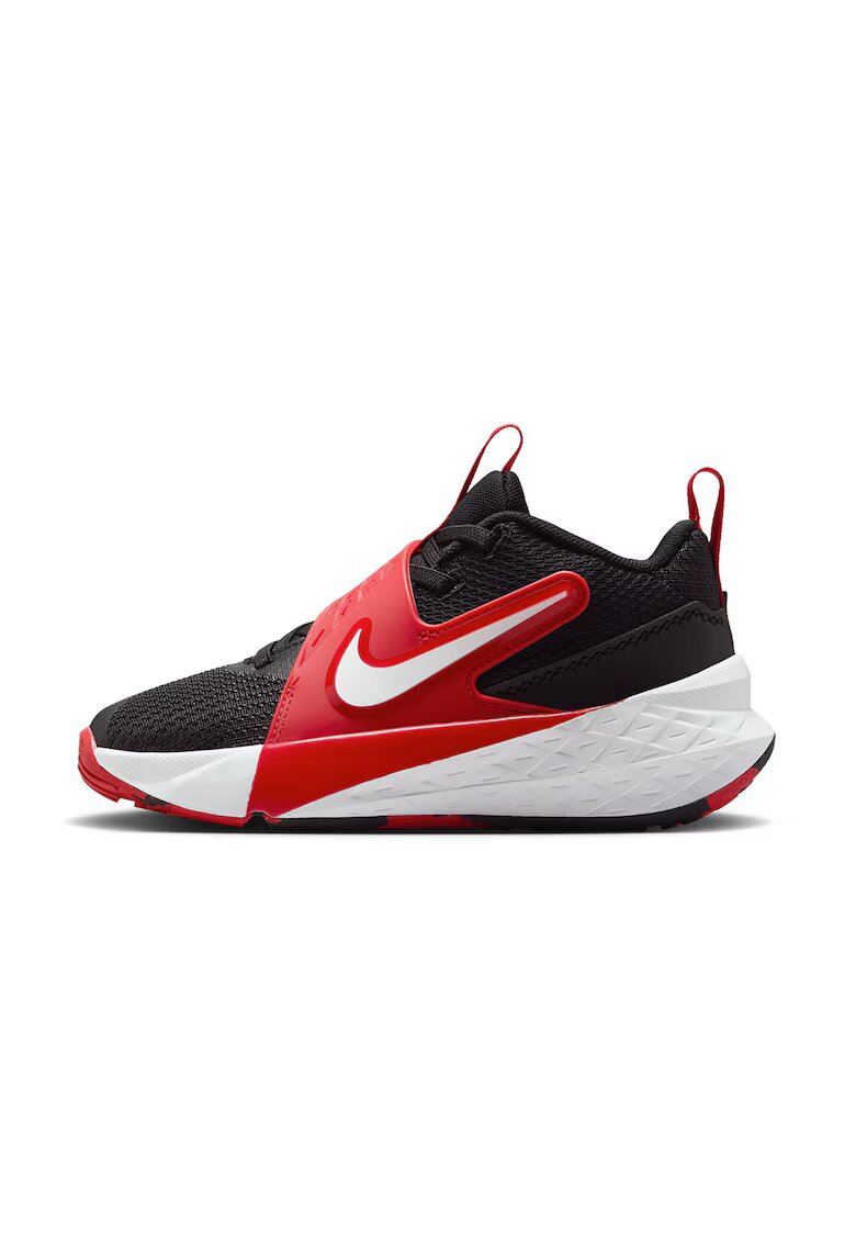 Nike Скосени баскетболни обувки Team Hustle D - Червен/Бял/Черен