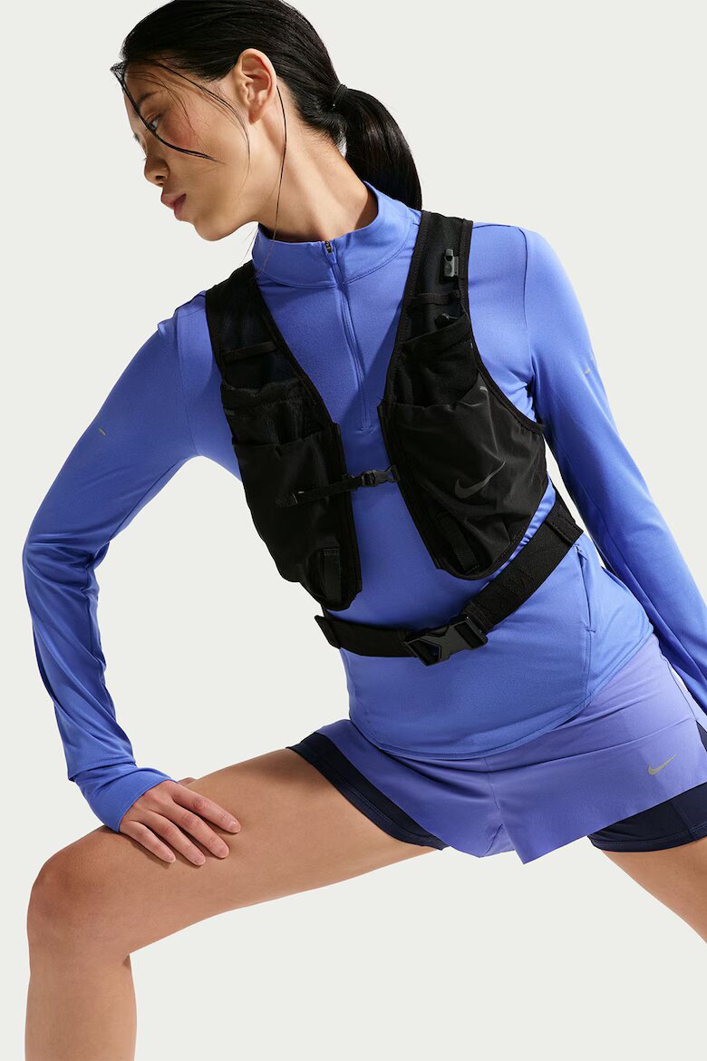 Nike Слим фитнес блуза с Dri Fit и лого Син