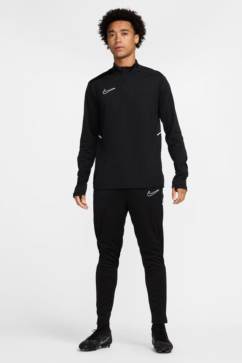 Nike Слим футболен панталон Черен/Мръснобял