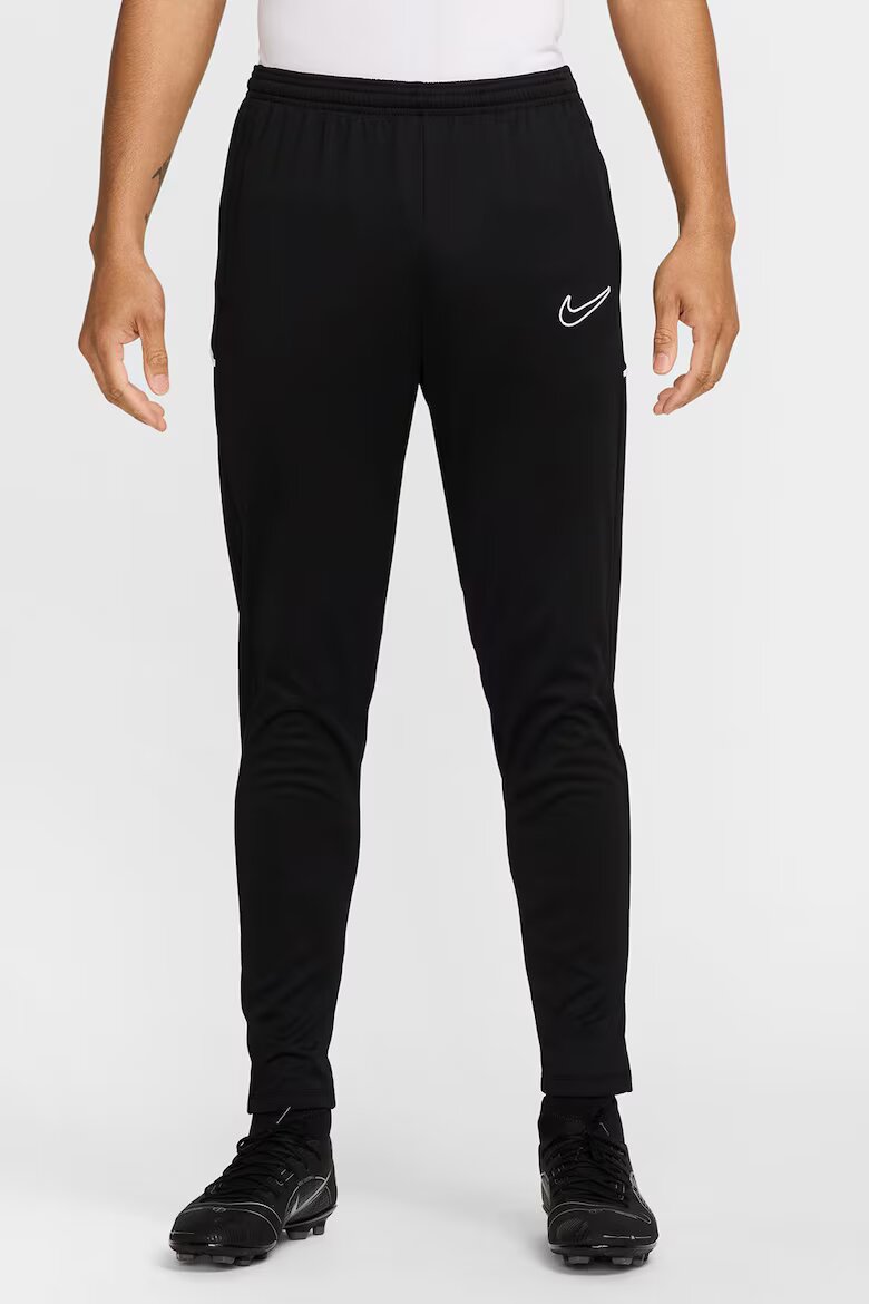 Nike Слим футболен панталон Черен/Мръснобял