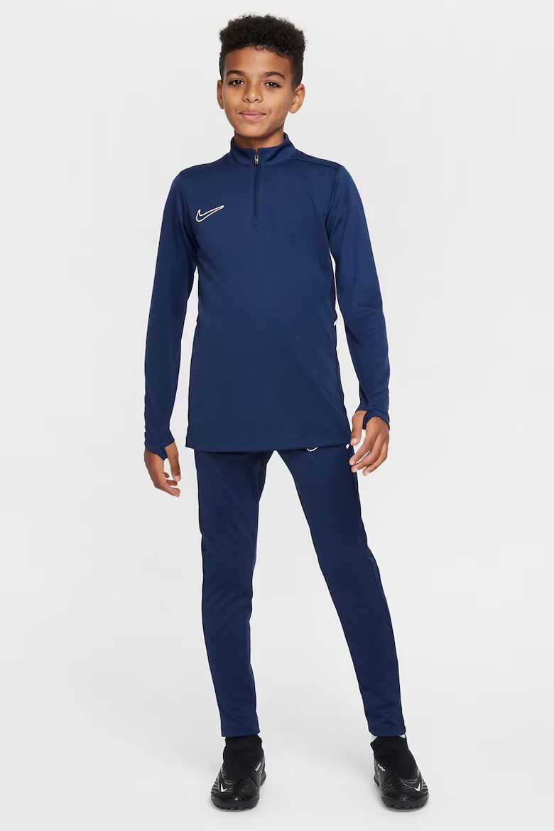 Nike Слим футболна блуза с лого Тъмносин/Мръснобял