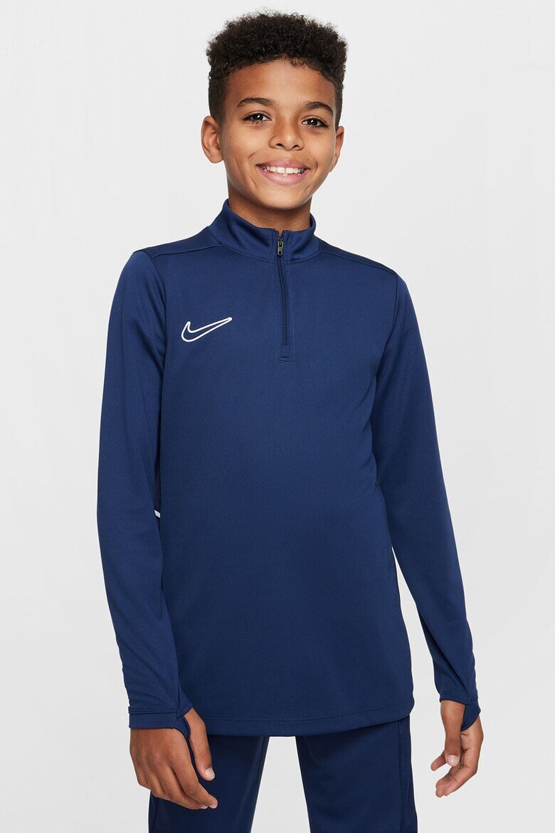 Nike Слим футболна блуза с лого Тъмносин/Мръснобял