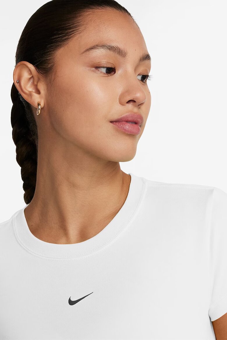 Nike Слим тениска с модал Бял