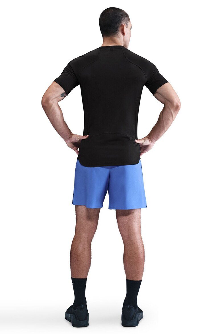 Nike Слим тениска за фитнес с Dri-Fit Бял/Черен