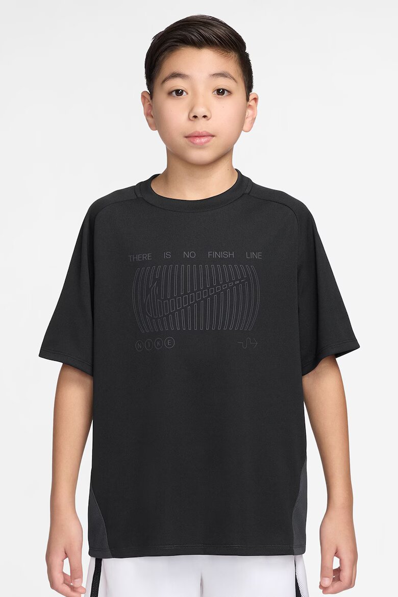 Nike Слим тениска за фитнес с Dri-Fit Черен