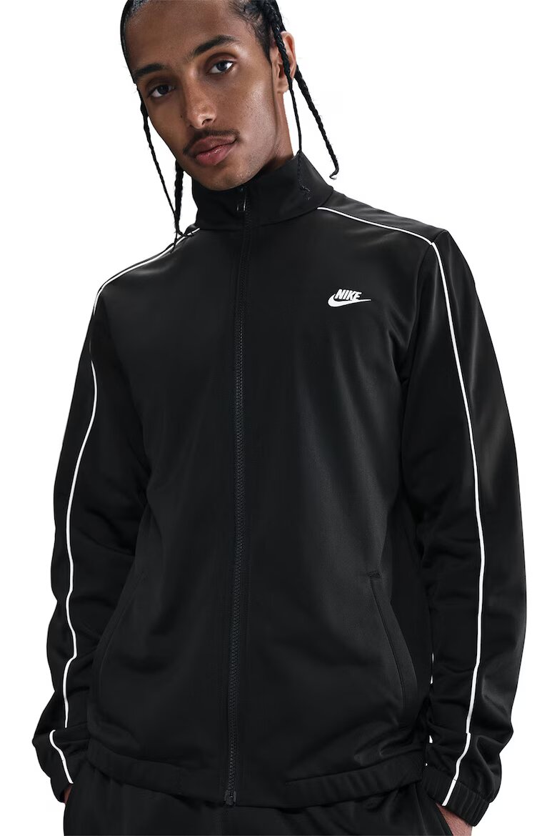 Nike Спортен екип Club с еластични подгъви Бял/Черен
