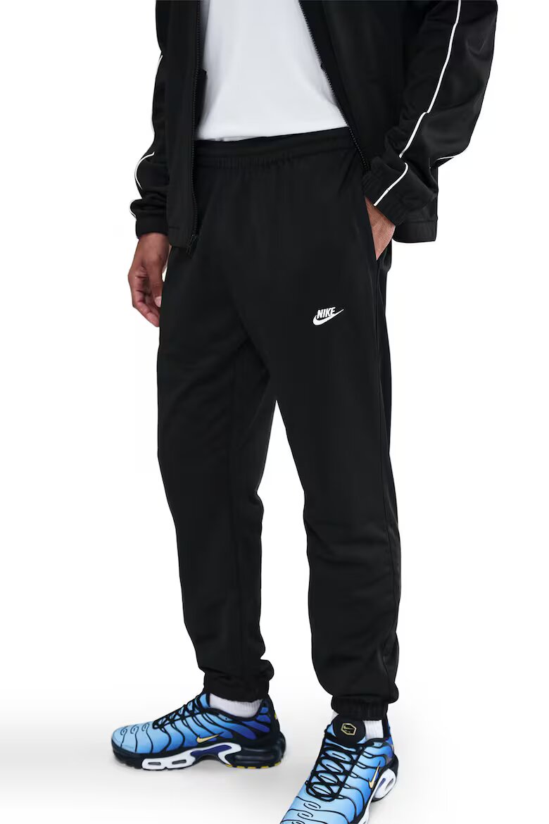 Nike Спортен екип Club с еластични подгъви Бял/Черен