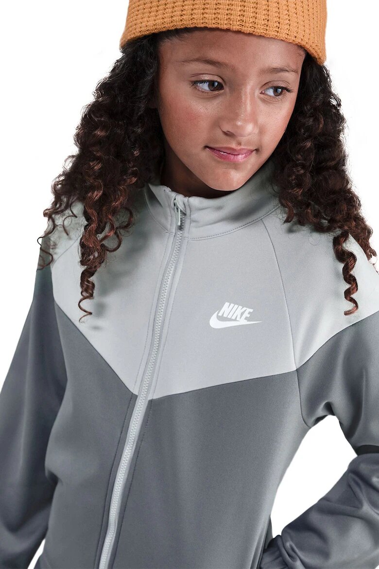 Nike Спортен екип с еластична талия Бял/Сив/Светло сив