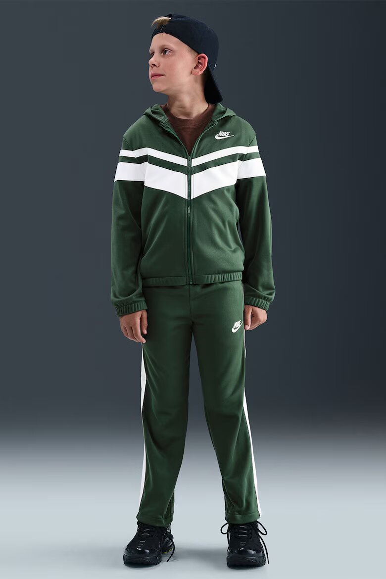 Nike Спортен екип с контрасти Бял/Зелен