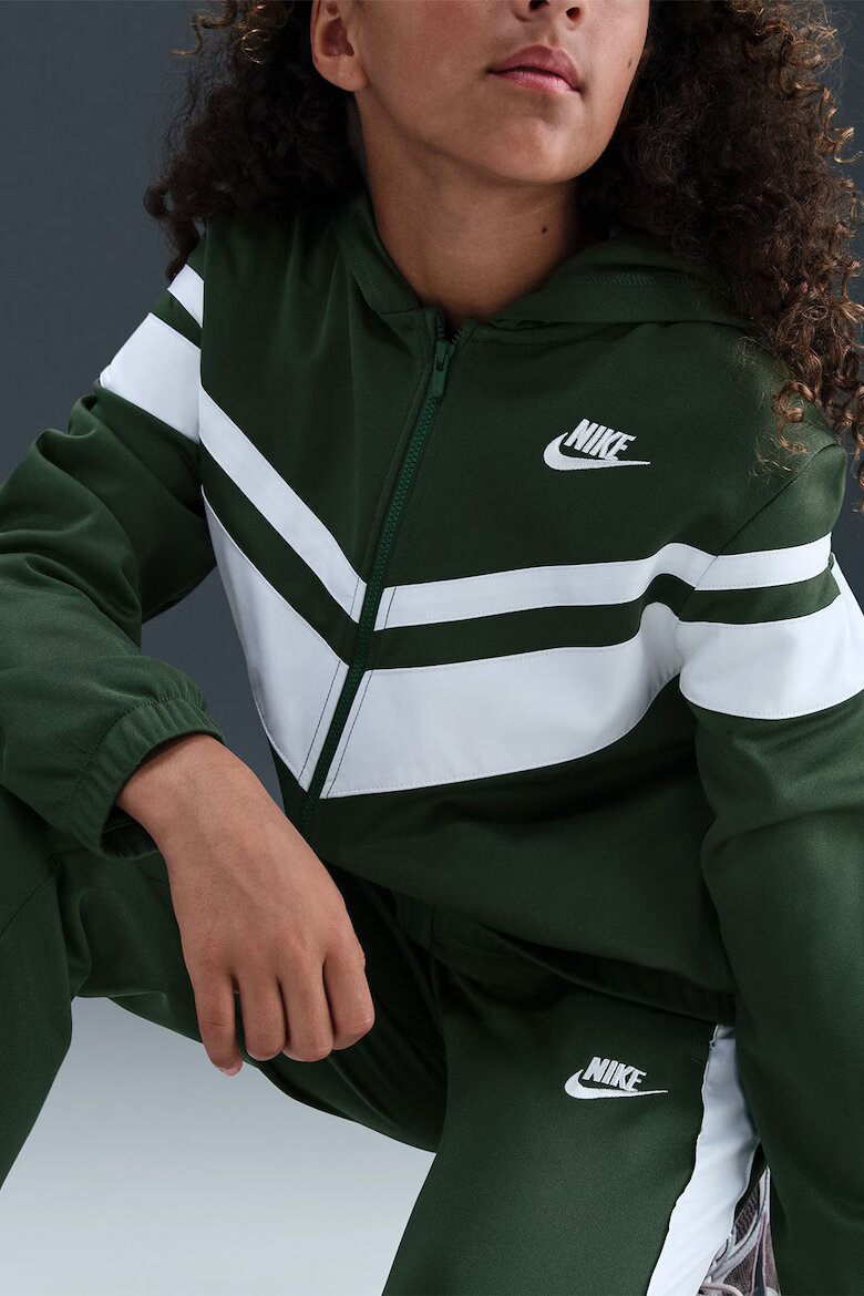 Nike Спортен екип с контрасти Бял/Зелен