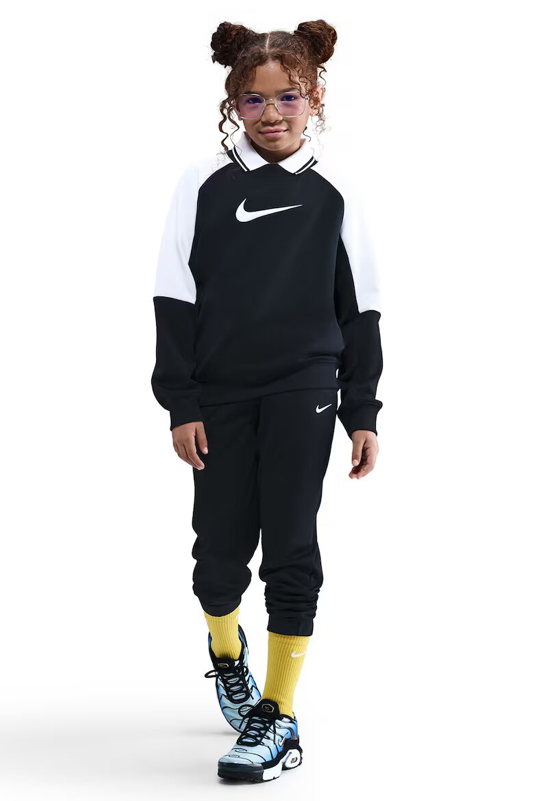 Nike Спортен екип с лого Бял/Черен