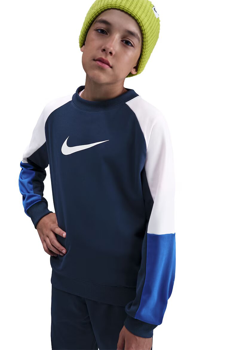 Nike Спортен екип с лого Бял/Петролно синьо/Син