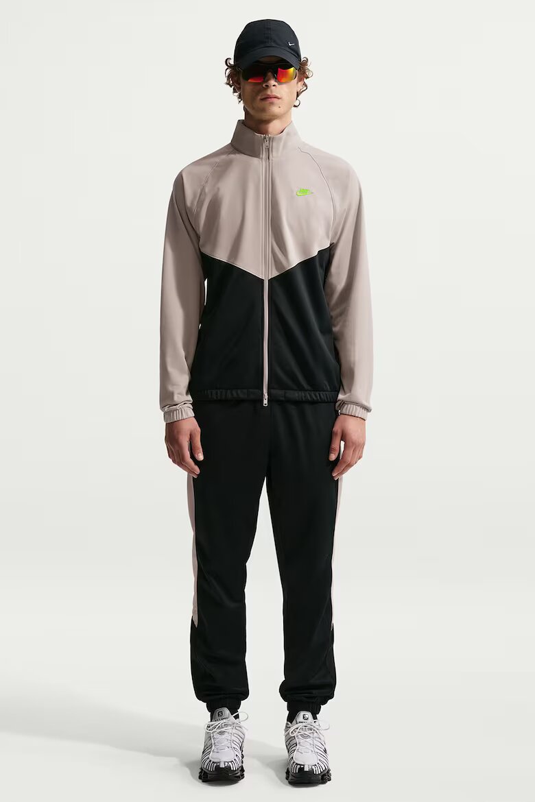 Nike Спортен екип с лого Черен/Бял