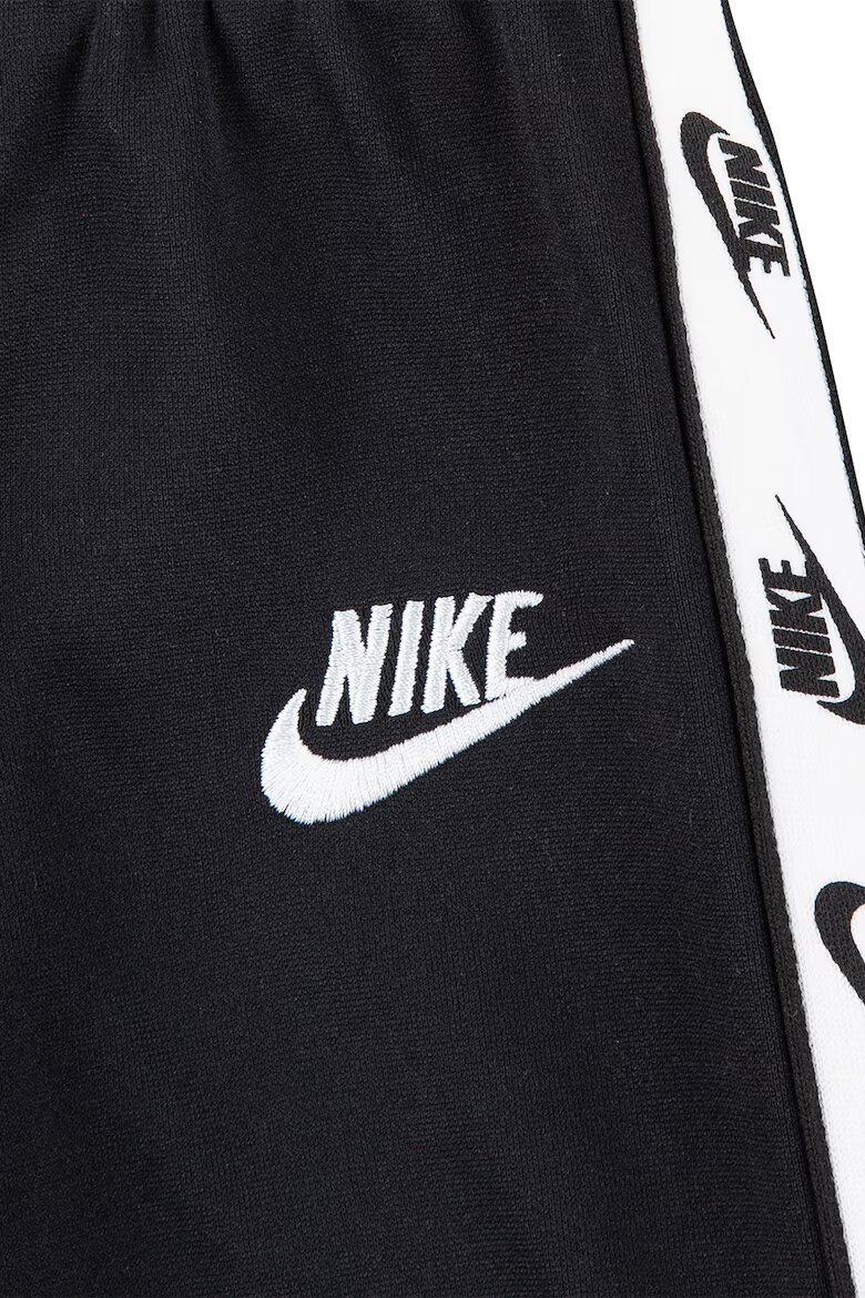Nike Спортен екип с лого Черен/Бял