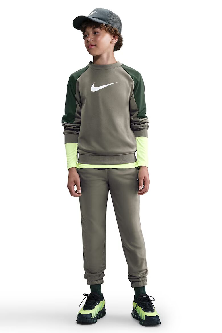 Nike Спортен екип с лого Каки/Бял