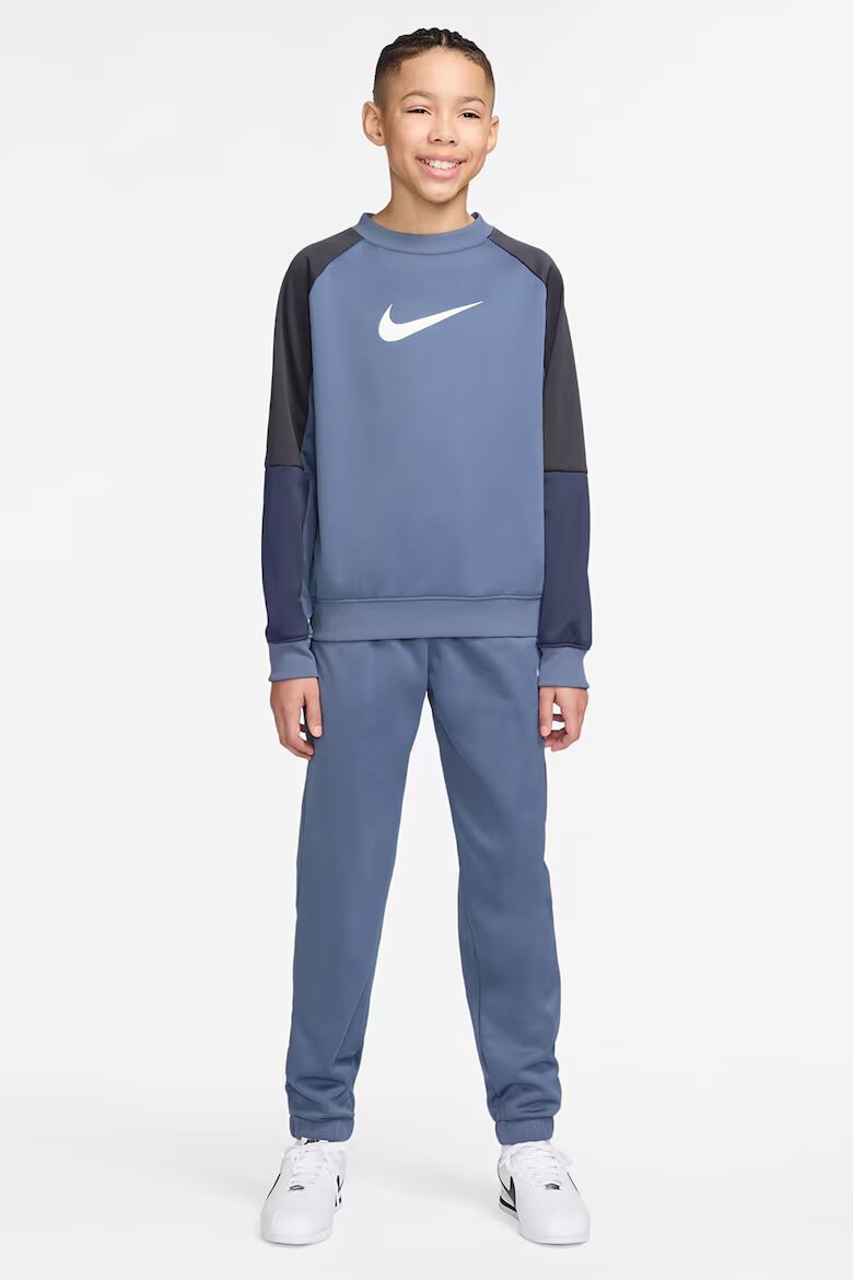 Nike Спортен екип с лого Прашно синьо
