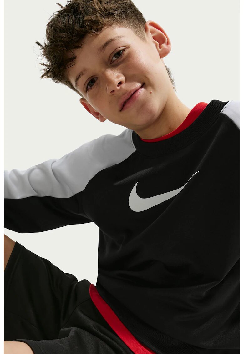 Nike Спортен екип с ръкави реглан и монограм - Черен