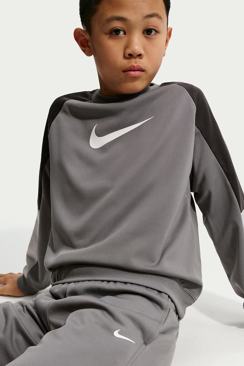 Nike Спортен екип с ръкави реглан и монограм Tъмносив
