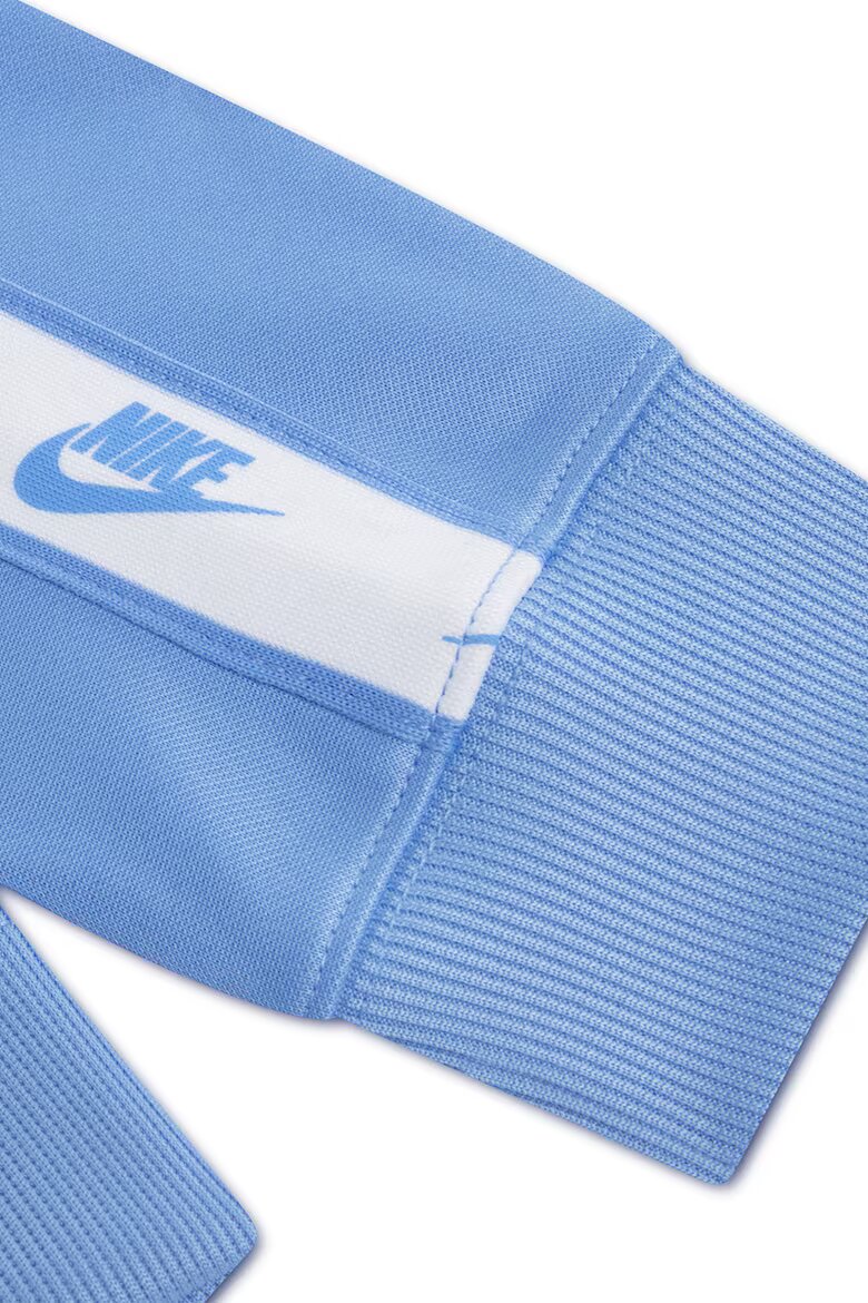 Nike Спортен екип с цип и лого Пастелносин/Бял
