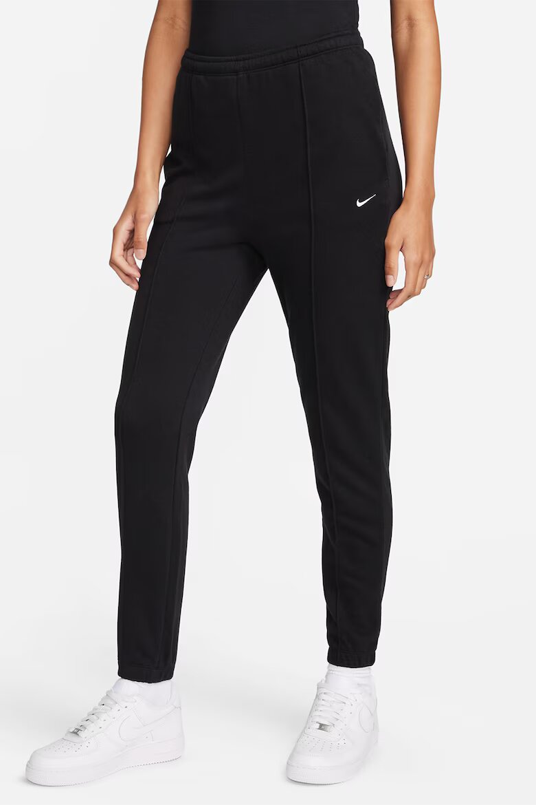 Nike Спортен панталон с памук и странични джобове Черен