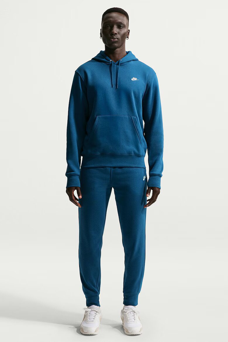 Nike Спортен панталон с памук с лого Син